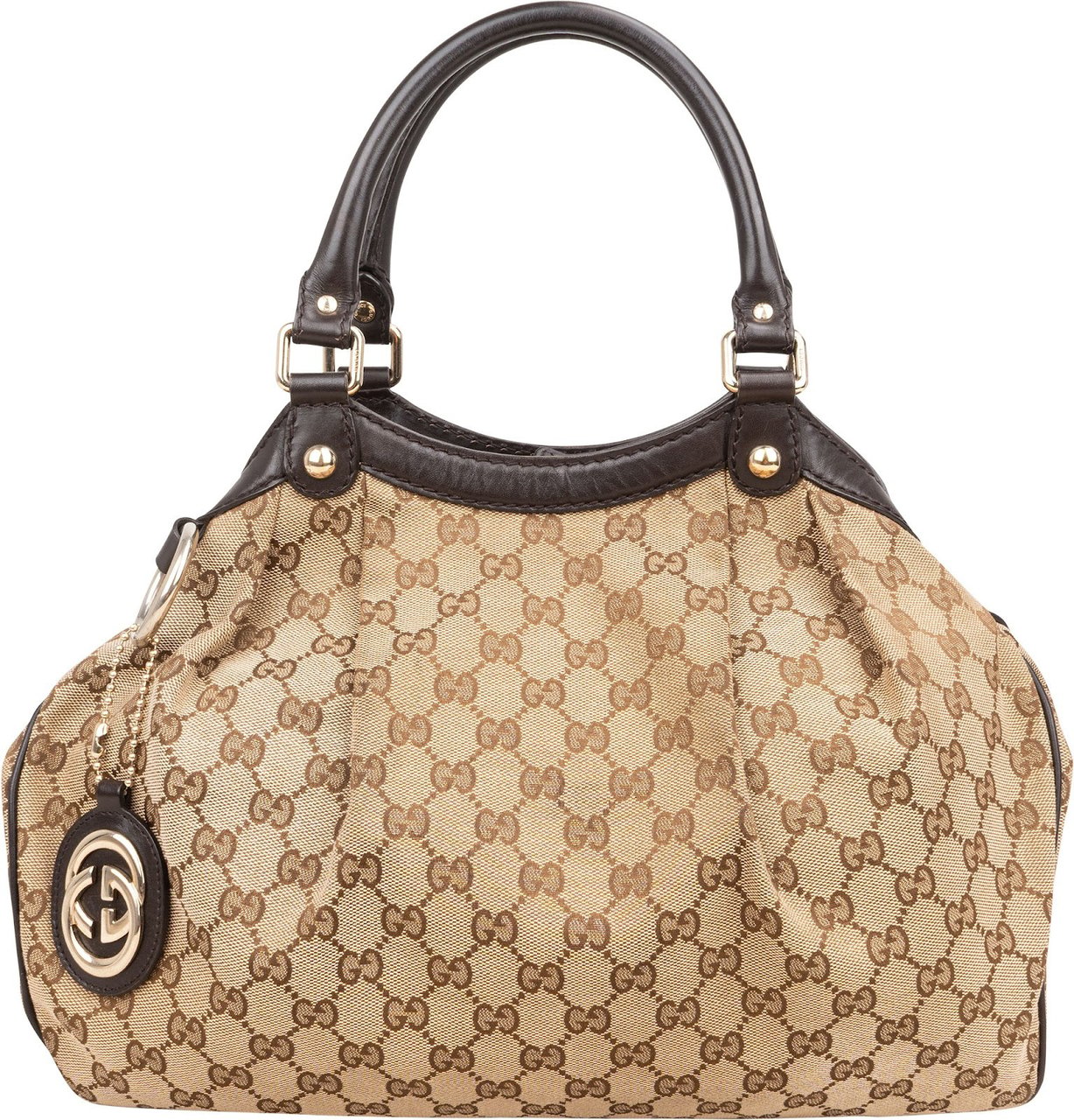 Gucci Monogram GG Sukey Medium Handbag Beige