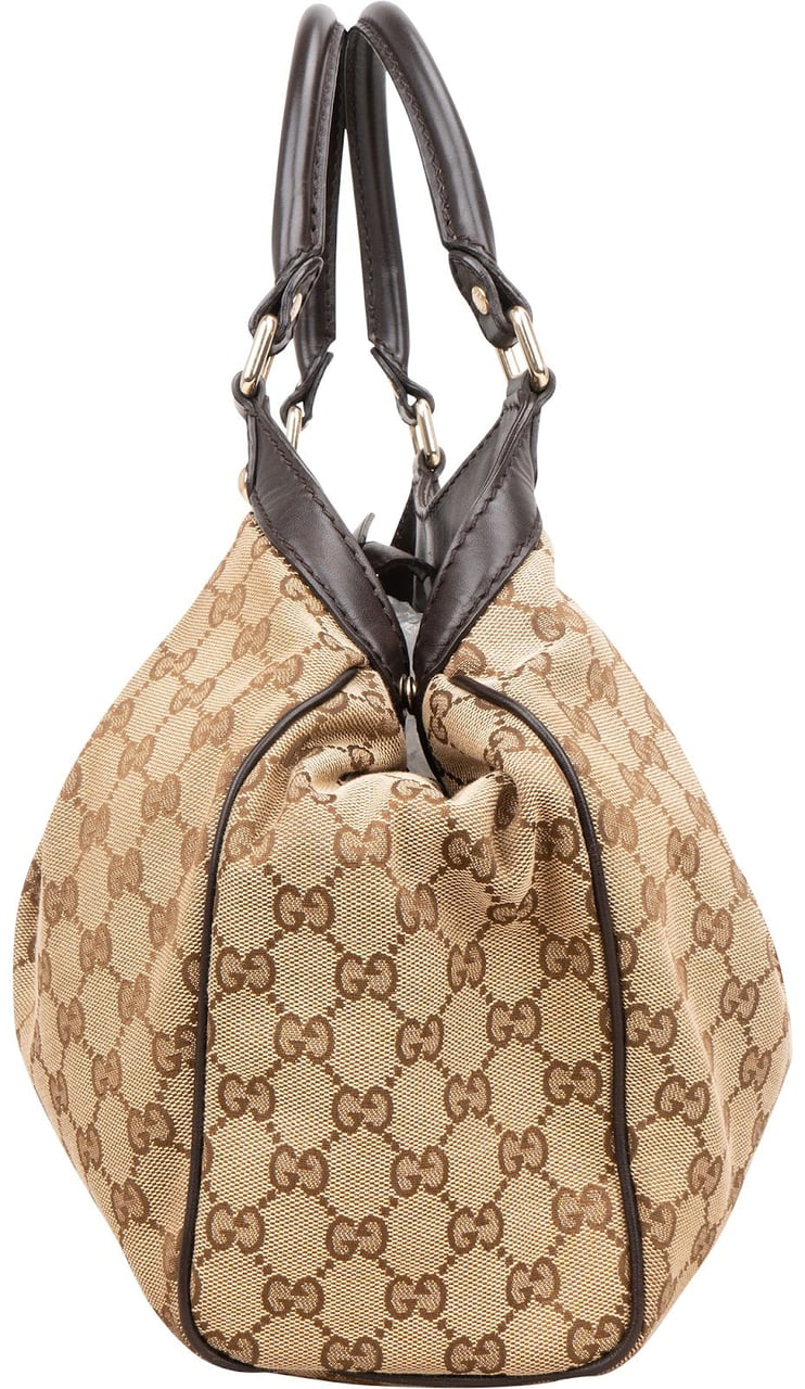 Gucci Monogram GG Sukey Medium Handbag Beige