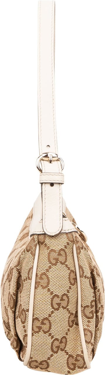 Gucci Monogram GG Lovely Heart Pochette Accessoires Shoulder Bag Beige