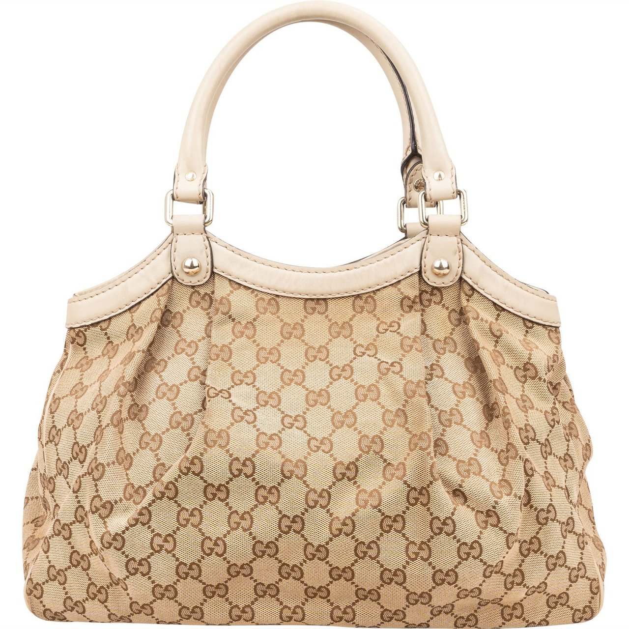 Gucci Monogram GG Sukey Handbag Beige