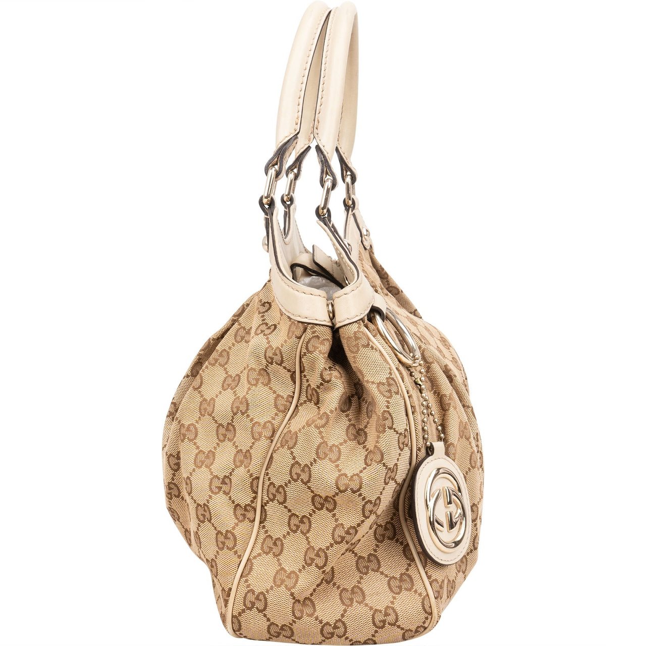 Gucci Monogram GG Sukey Handbag Beige
