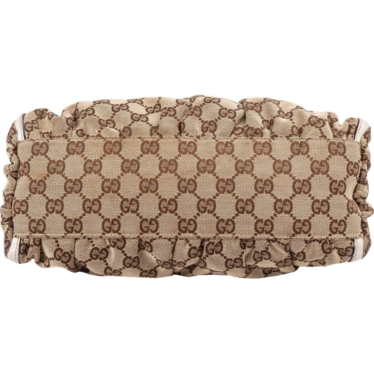 Gucci Monogram GG Abbey D-Ring Shoulder Bag Beige