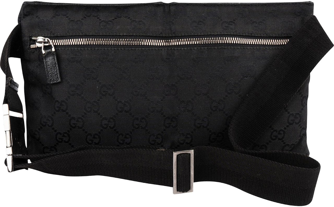 Gucci Monogram GG Crossbody Belt Bag Zwart