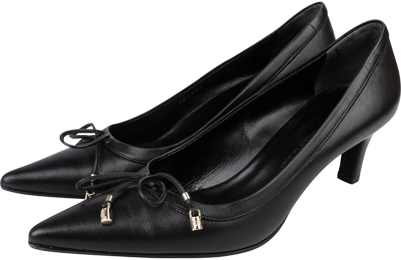 Gucci Black Leather Pumps (35,5) Zwart