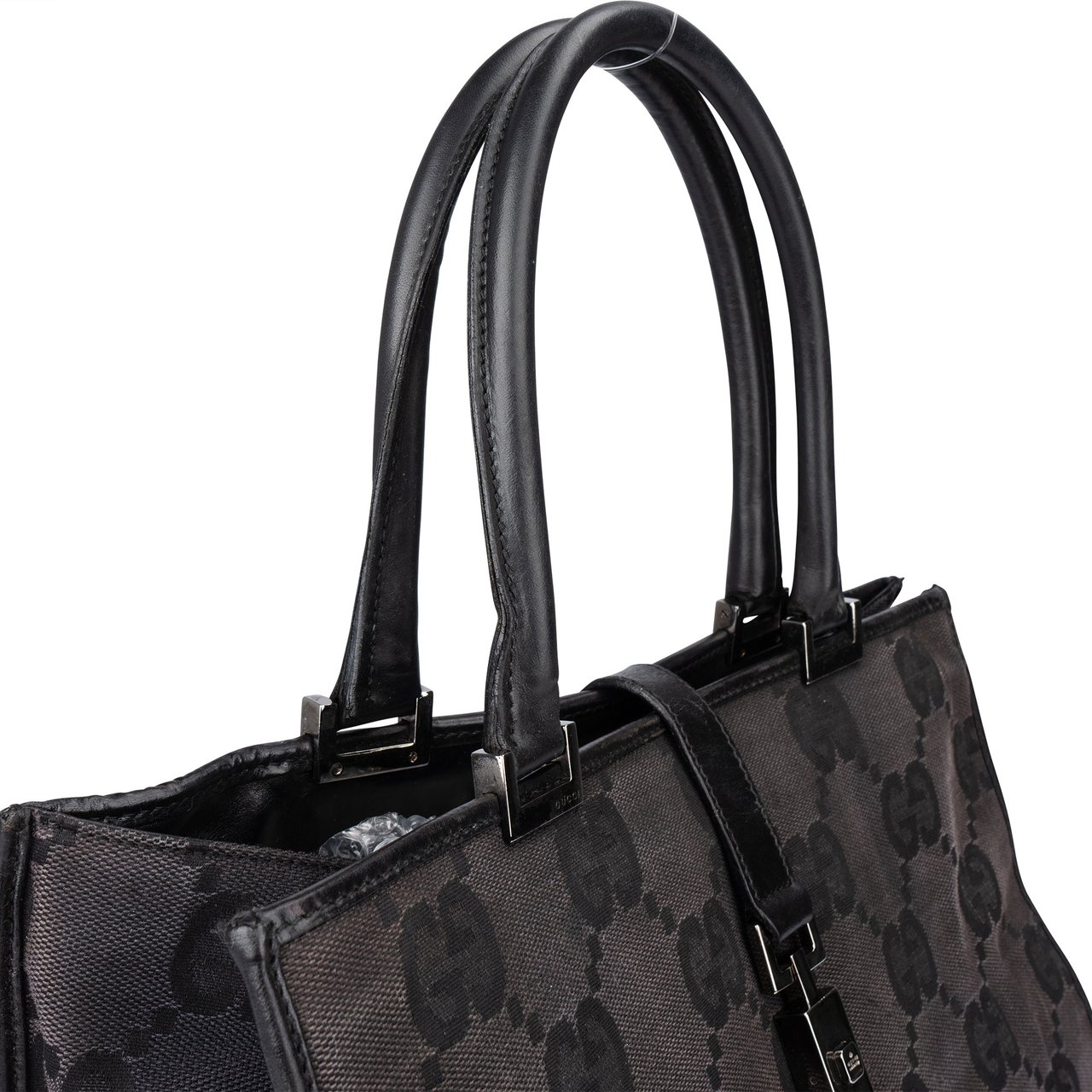 Gucci Gucci GG Monogram Jackie Handbag Zwart
