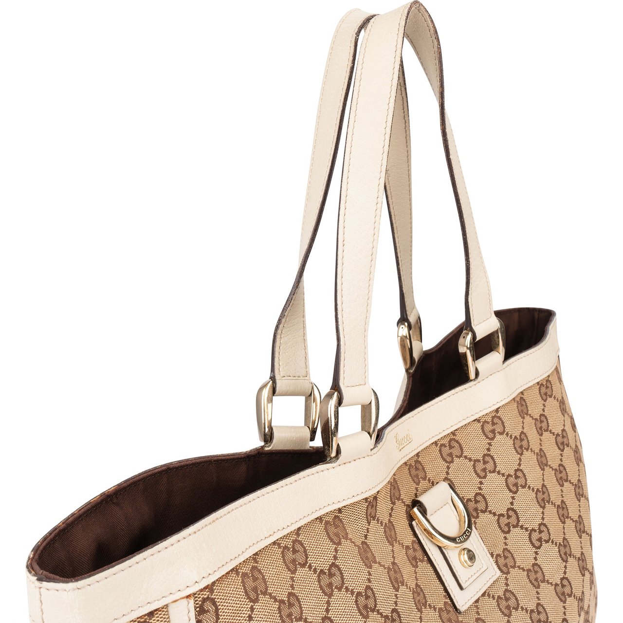 Gucci Gucci GG Monogram Abbey Handbag Bruin