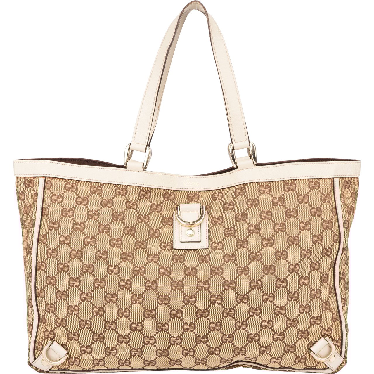 Gucci Gucci GG Monogram Abbey Handbag Bruin