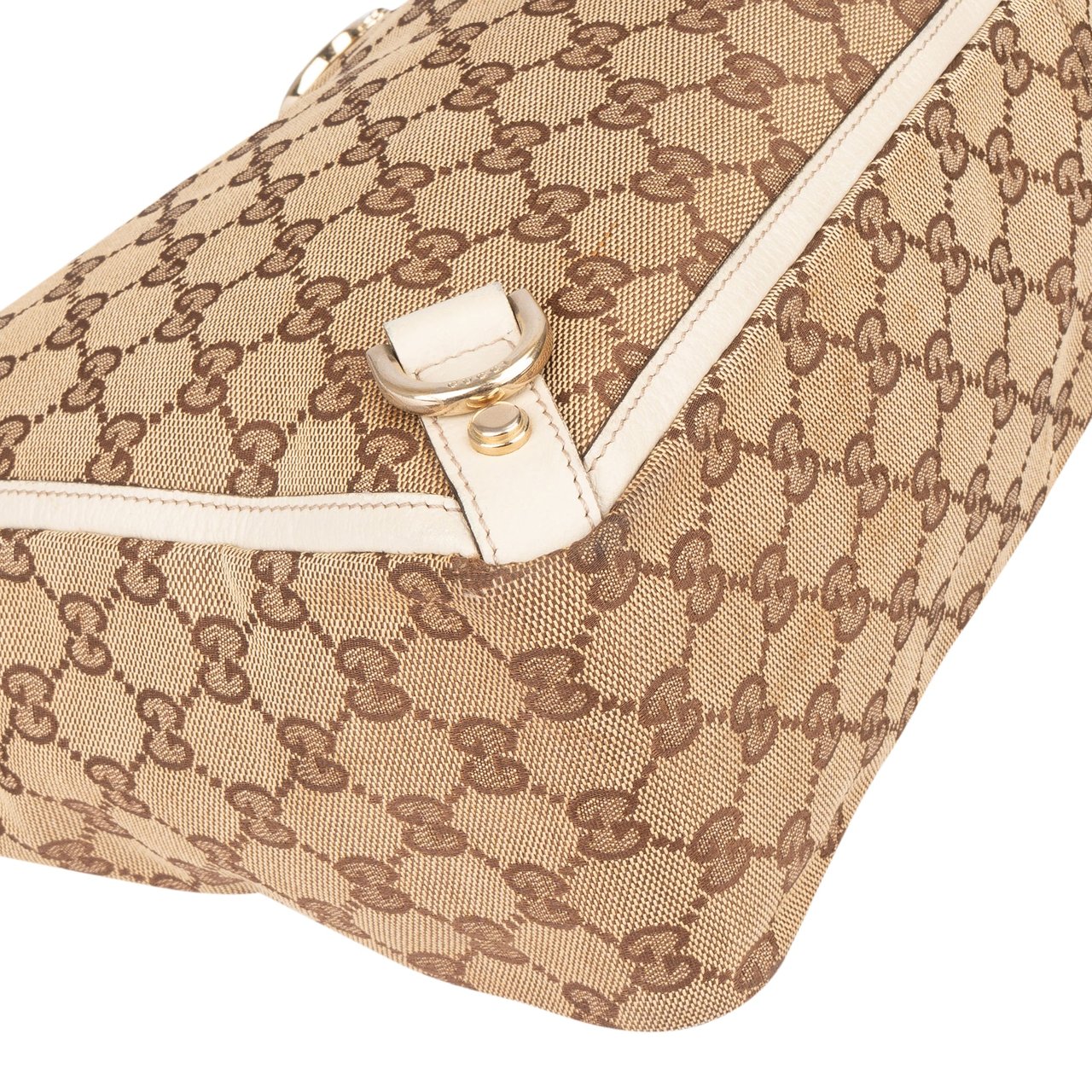 Gucci Gucci GG Monogram Abbey Handbag Bruin