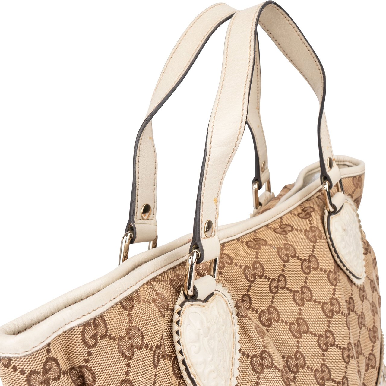 Gucci Gucci GG Monogram Knight Handbag Bruin