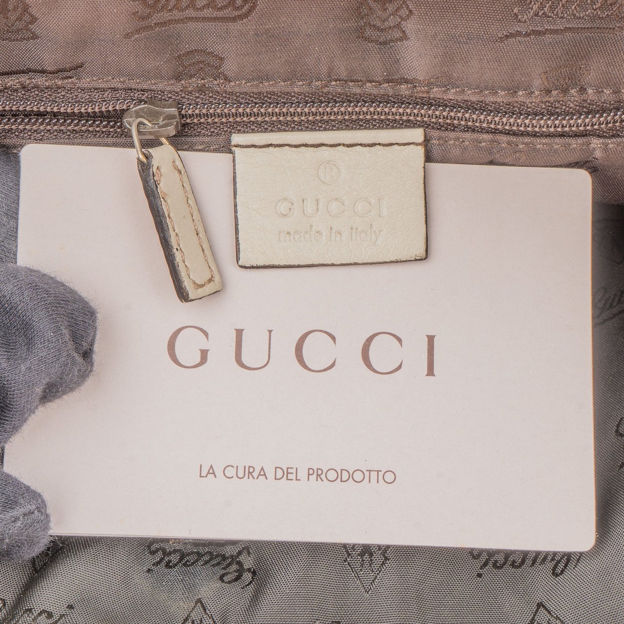 Gucci Gucci GG Monogram Knight Handbag Bruin