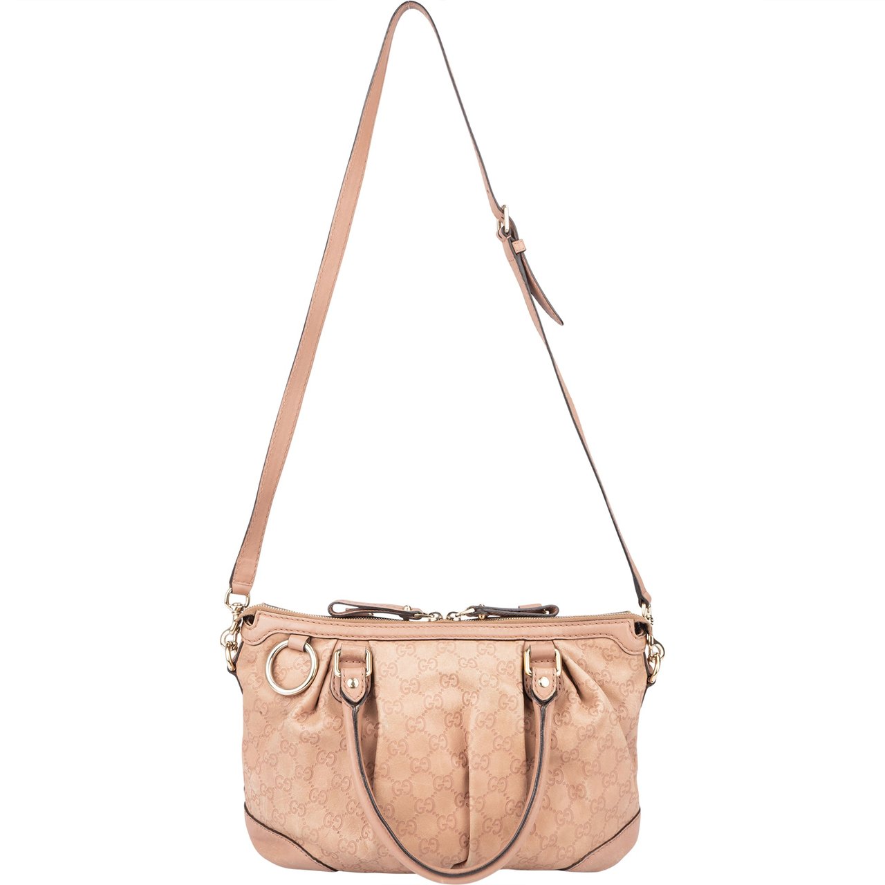 Gucci Gucci GG Monogram Sukey Handbag Roze