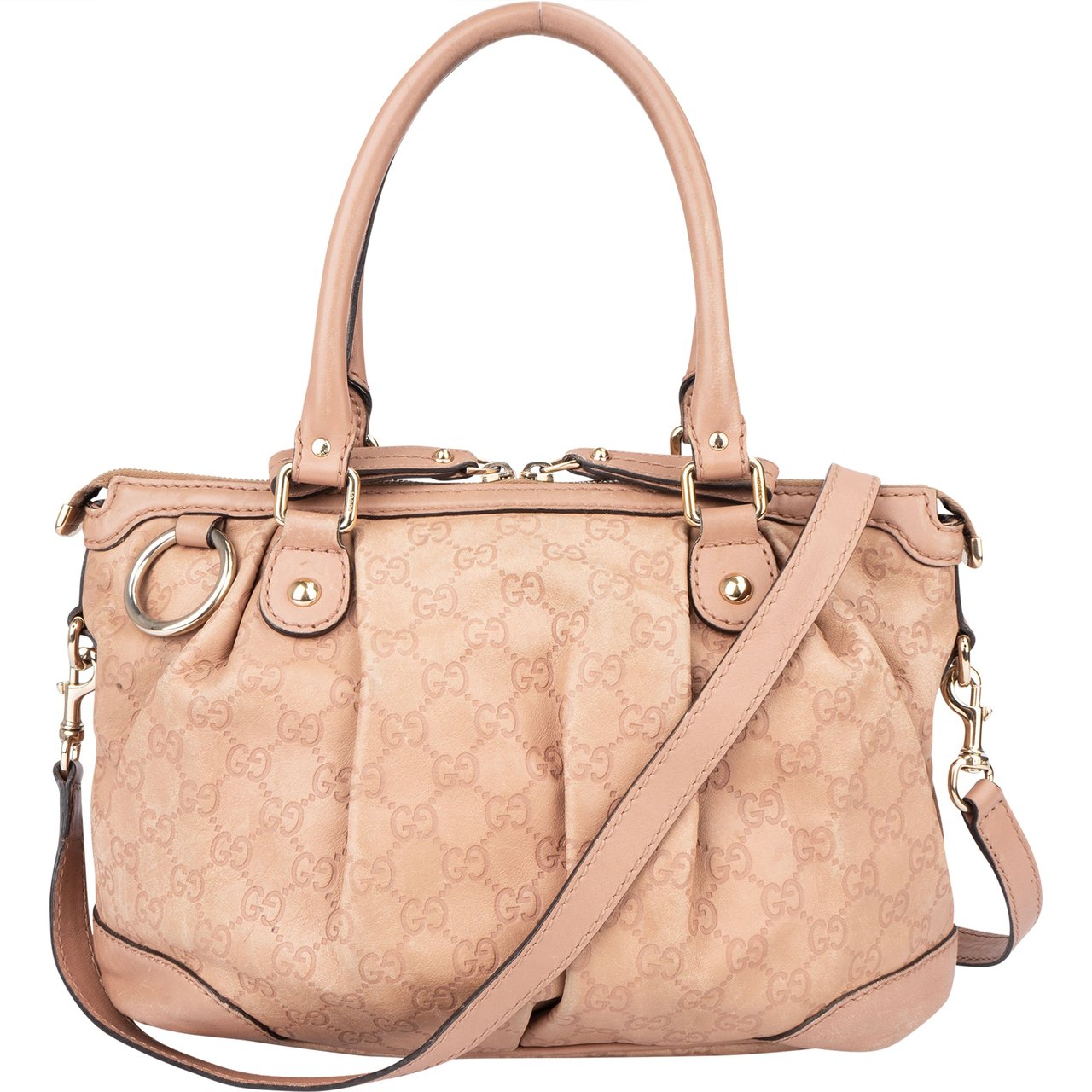 Gucci Gucci GG Monogram Sukey Handbag Roze