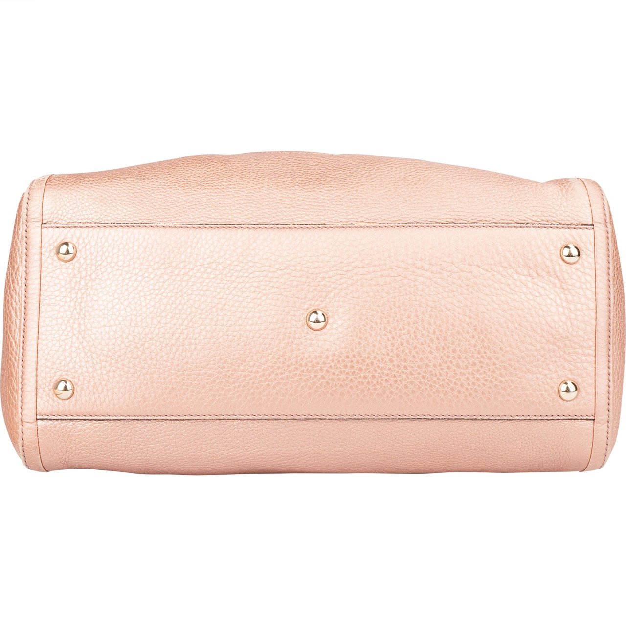 Gucci Gucci Pink Metallic GG Soho Handbag Roze
