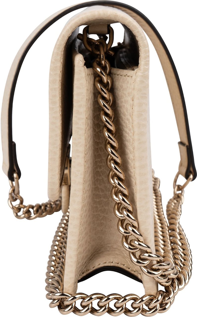 Gucci Grained Leather Interlocking GG Wallet On Chain Crossbody Bag Divers