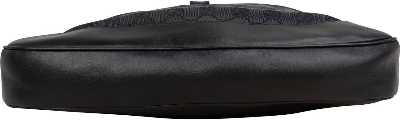 Gucci Monogram GG Canvas Jackie Shoulder Bag Zwart