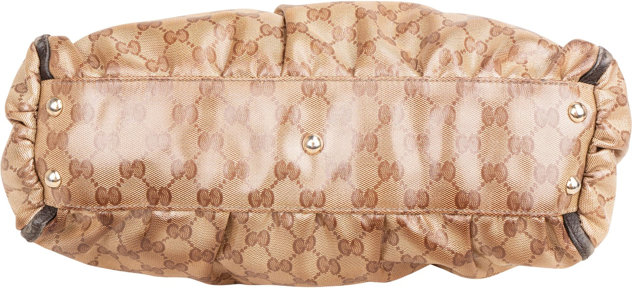 Gucci Monogram GG Canvas Abbey D-Ring Bag Handbag Beige