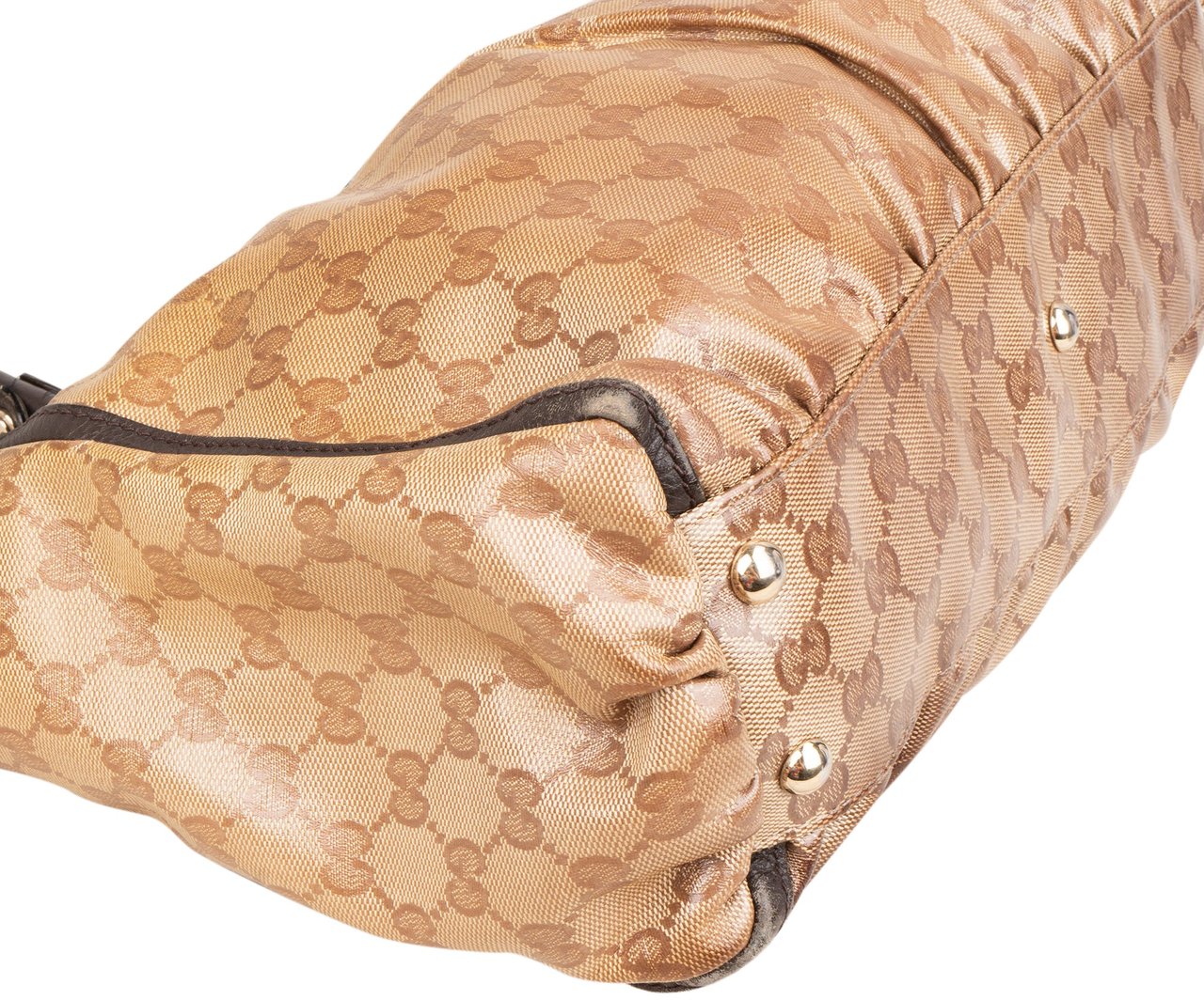 Gucci Monogram GG Canvas Abbey D-Ring Bag Handbag Beige