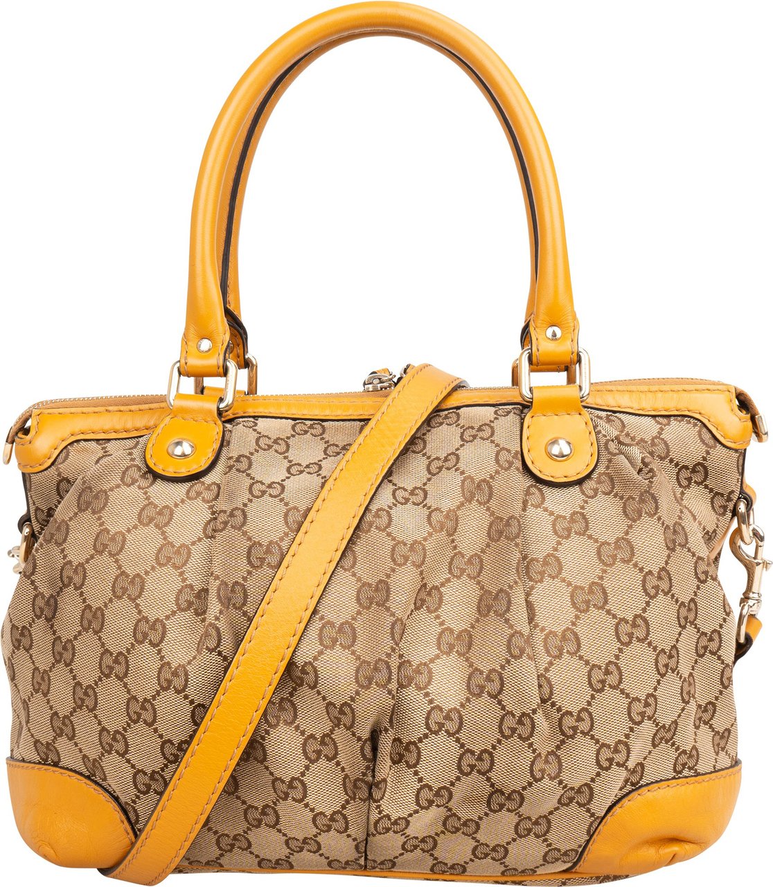 Gucci Monogram GG Canvas Sukey Handbag Beige