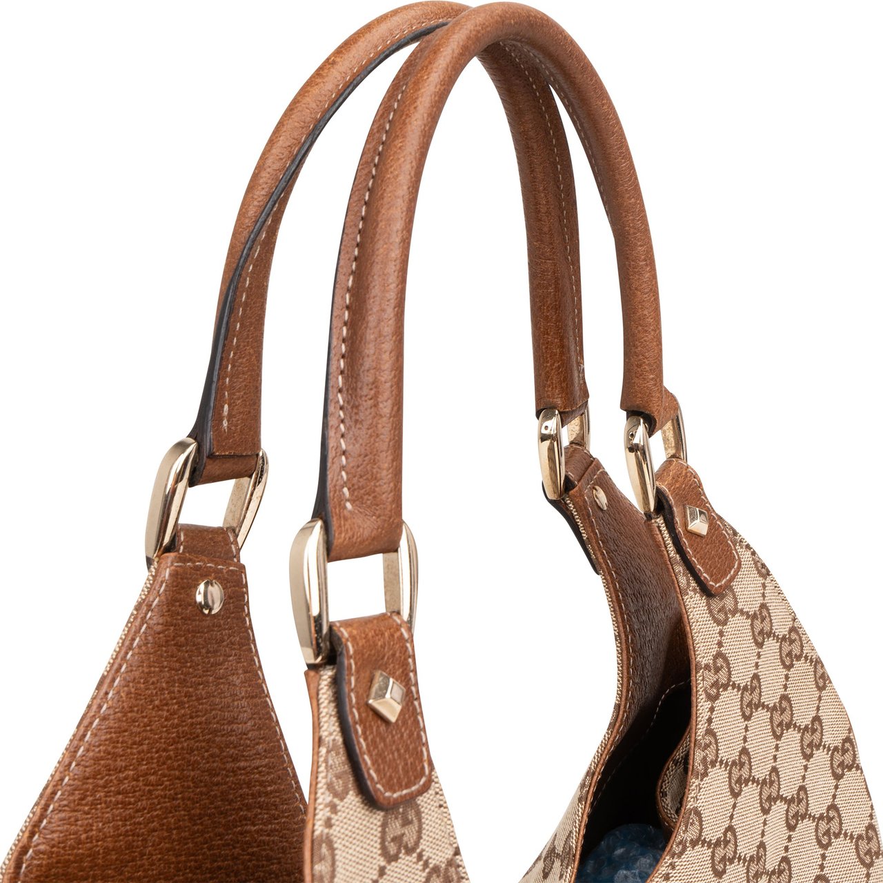 Gucci Monogram GG Canvas New Jackie Shoulder Bag Bruin