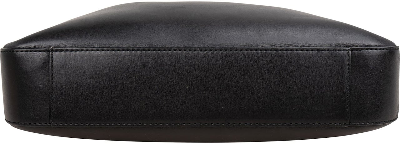 Gucci Black Leather GG Small Shoulder Bag Zwart