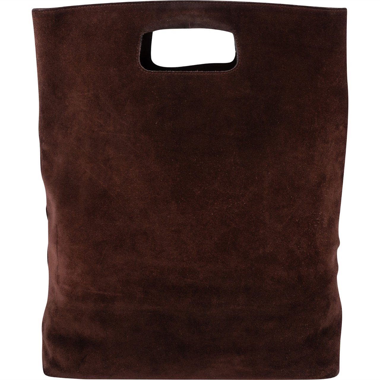 Gucci Suede Shopping Tote Handbag Bruin