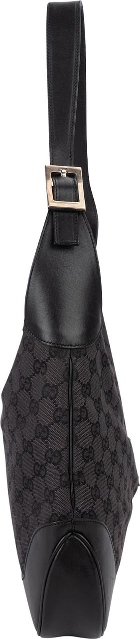Gucci Monogram GG Canvas Jackie Shoulder Bag Zwart