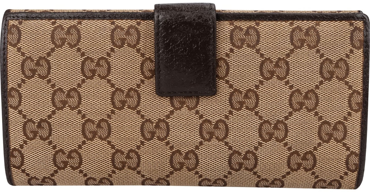 Gucci Monogram GG Canvas Continental Wallet Beige