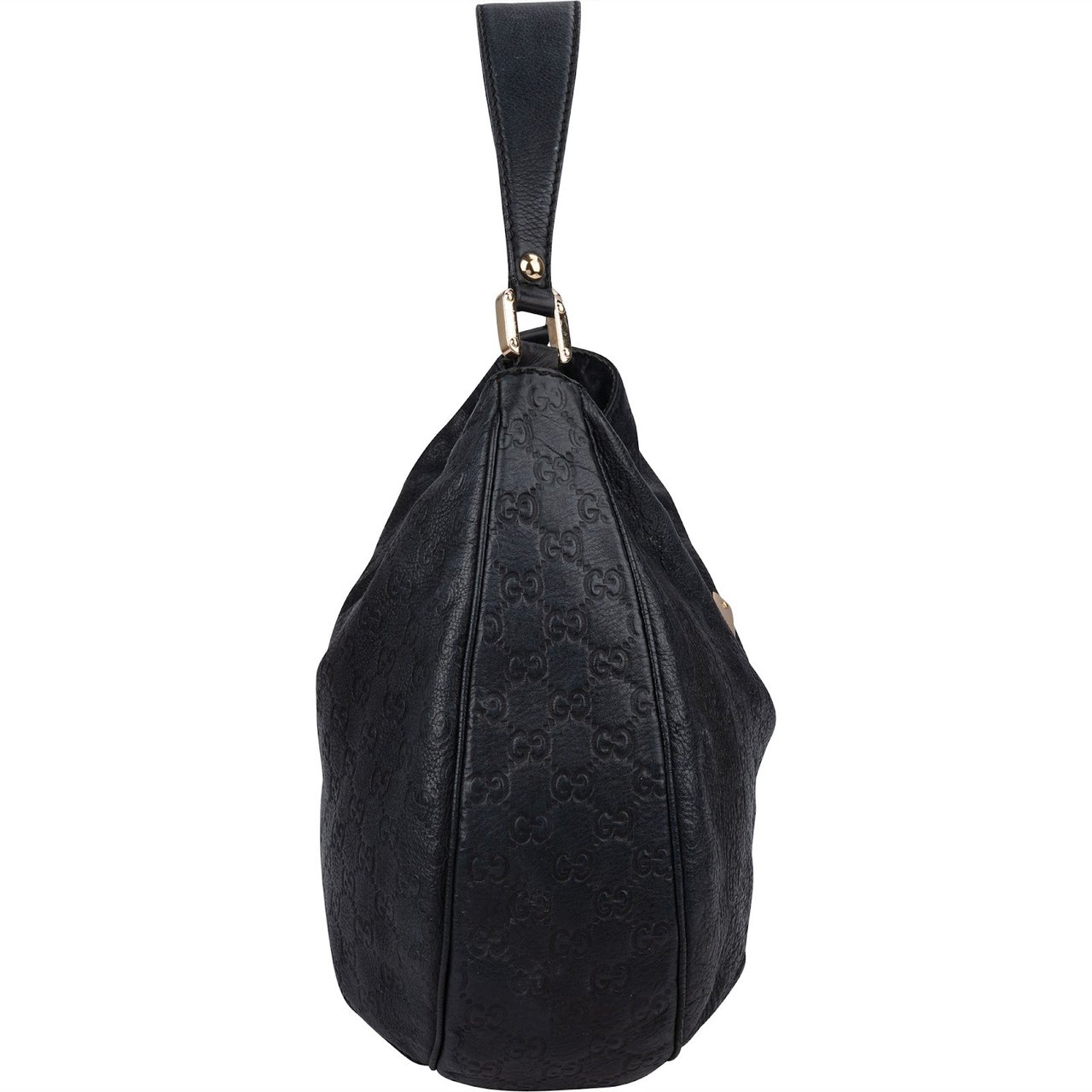 Gucci Guccissima Leather Hobo Shoulder Bag Blauw