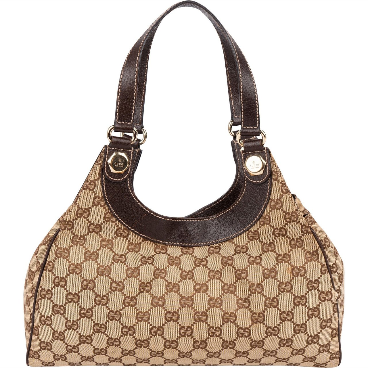 Gucci Monogram GG Canvas Eclipse Shoulder Bag Beige