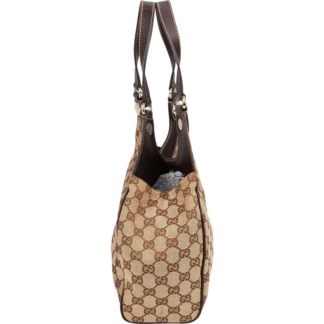 Gucci Monogram GG Canvas Eclipse Shoulder Bag Beige