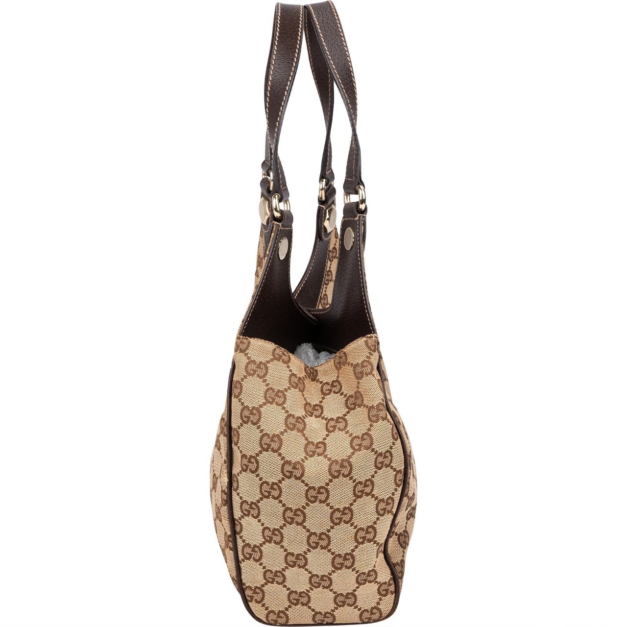 Gucci Monogram GG Canvas Eclipse Shoulder Bag Beige
