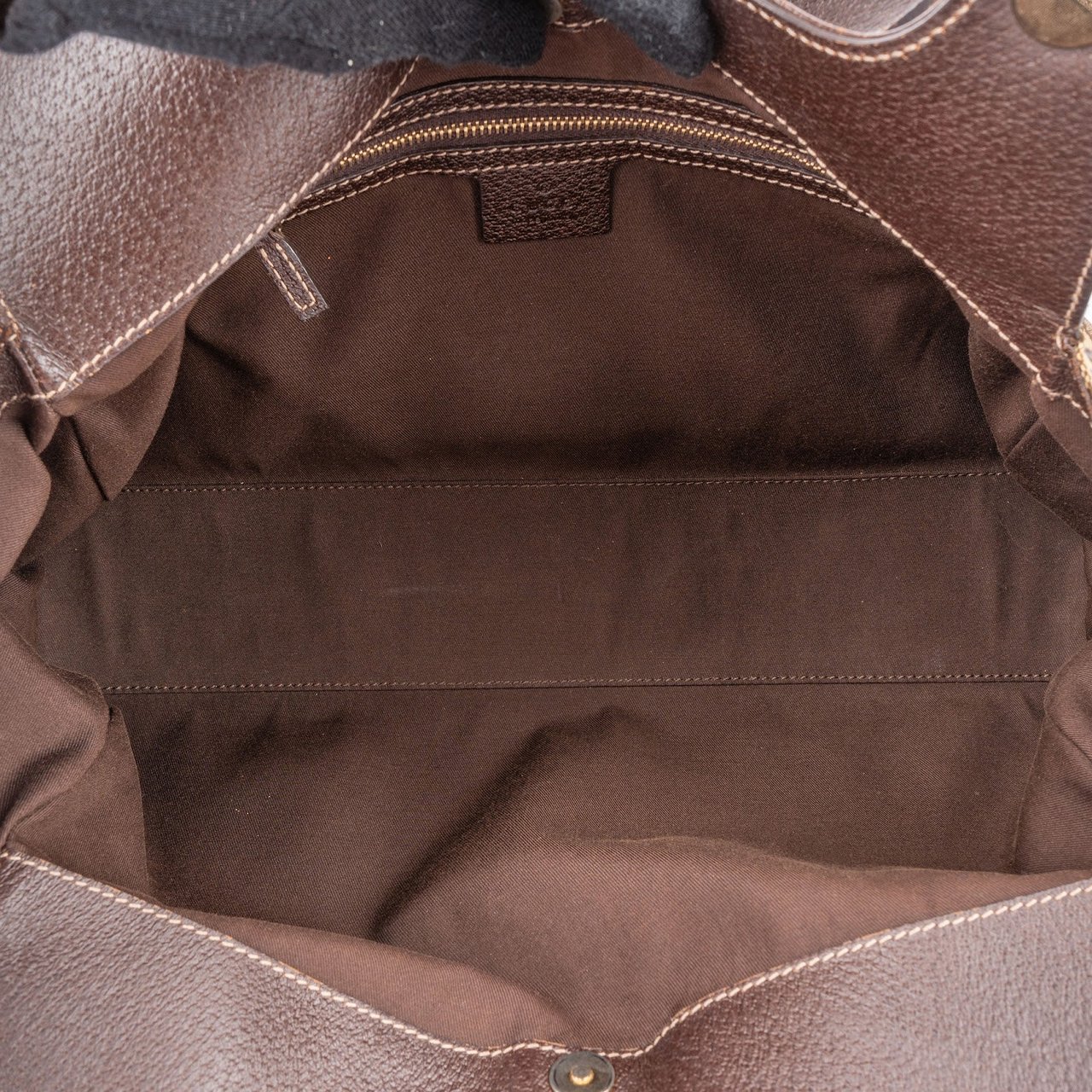 Gucci Monogram GG Canvas Eclipse Shoulder Bag Beige