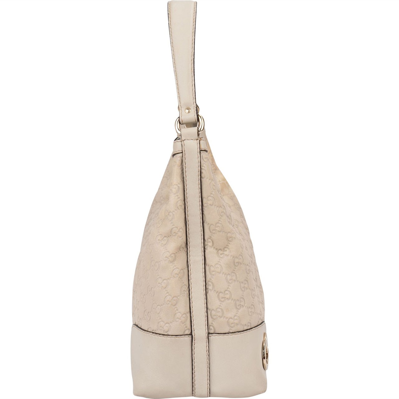 Gucci Guccissima Lovely Heart Hobo Shoulder Bag Wit
