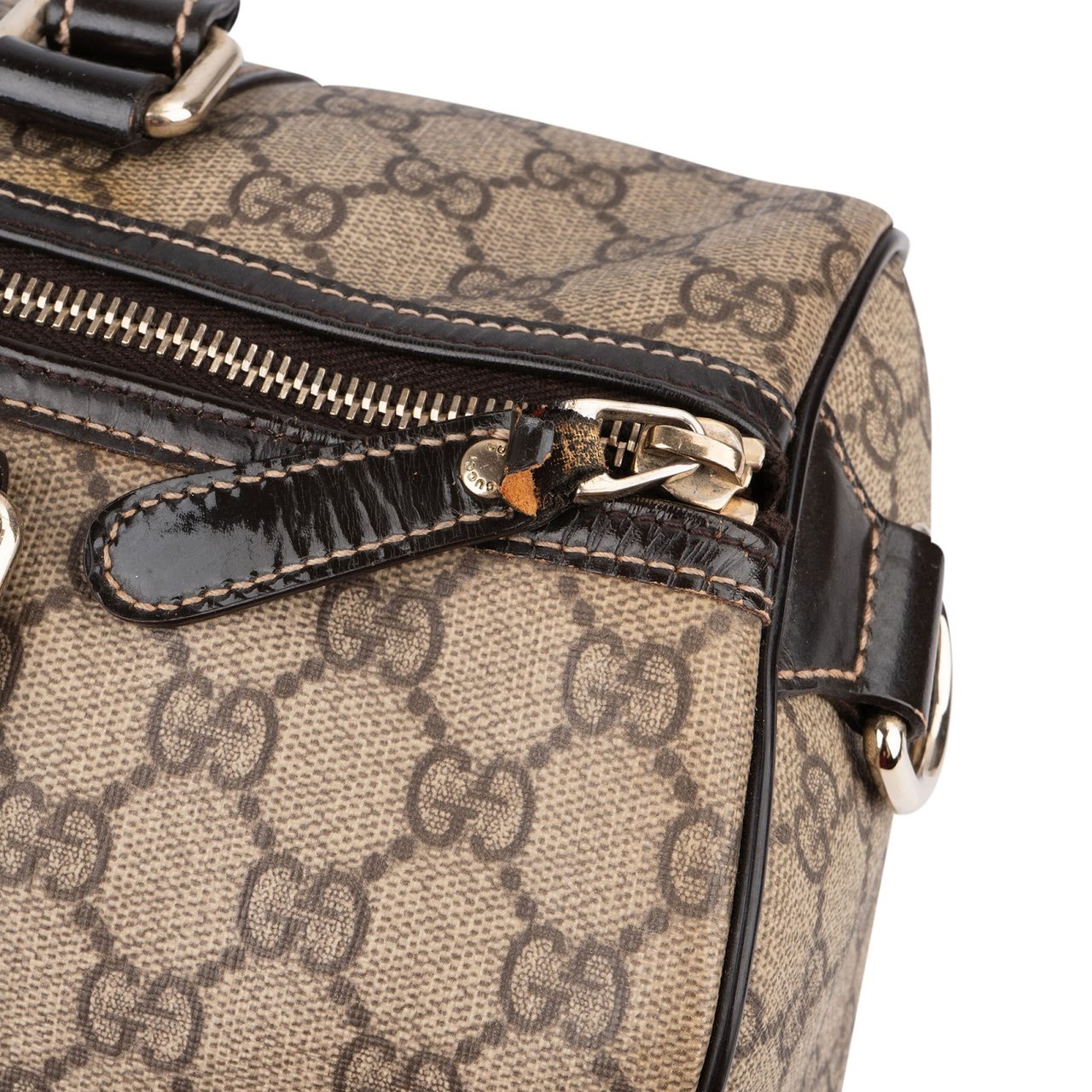 Gucci Monogram GG Supreme Canvas Joy Boston Handbag Divers