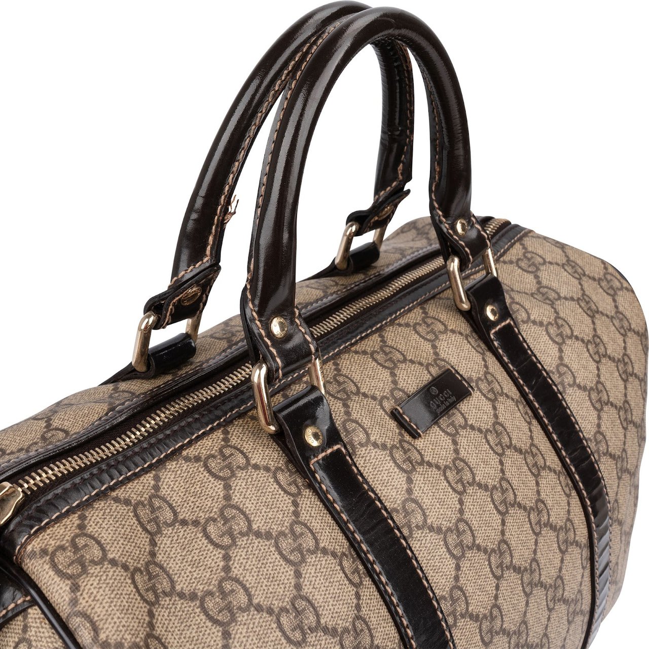 Gucci Monogram GG Supreme Canvas Joy Boston Handbag Divers