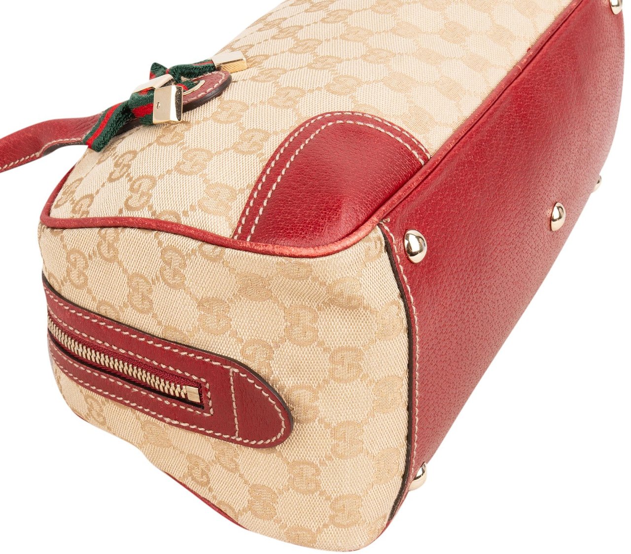 Gucci Monogram GG Canvas Princy East West Shoulder Bag Beige