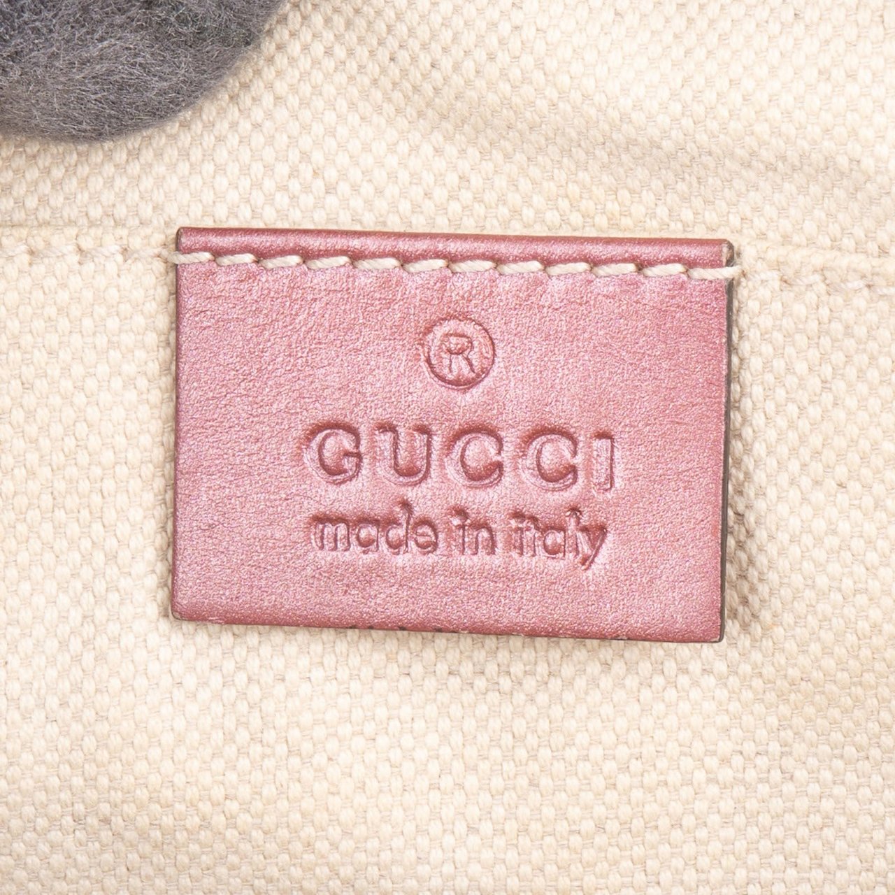 Gucci Microguccissima Metallic Leather Bamboo Tassel Camera Crossbody Bag Rood