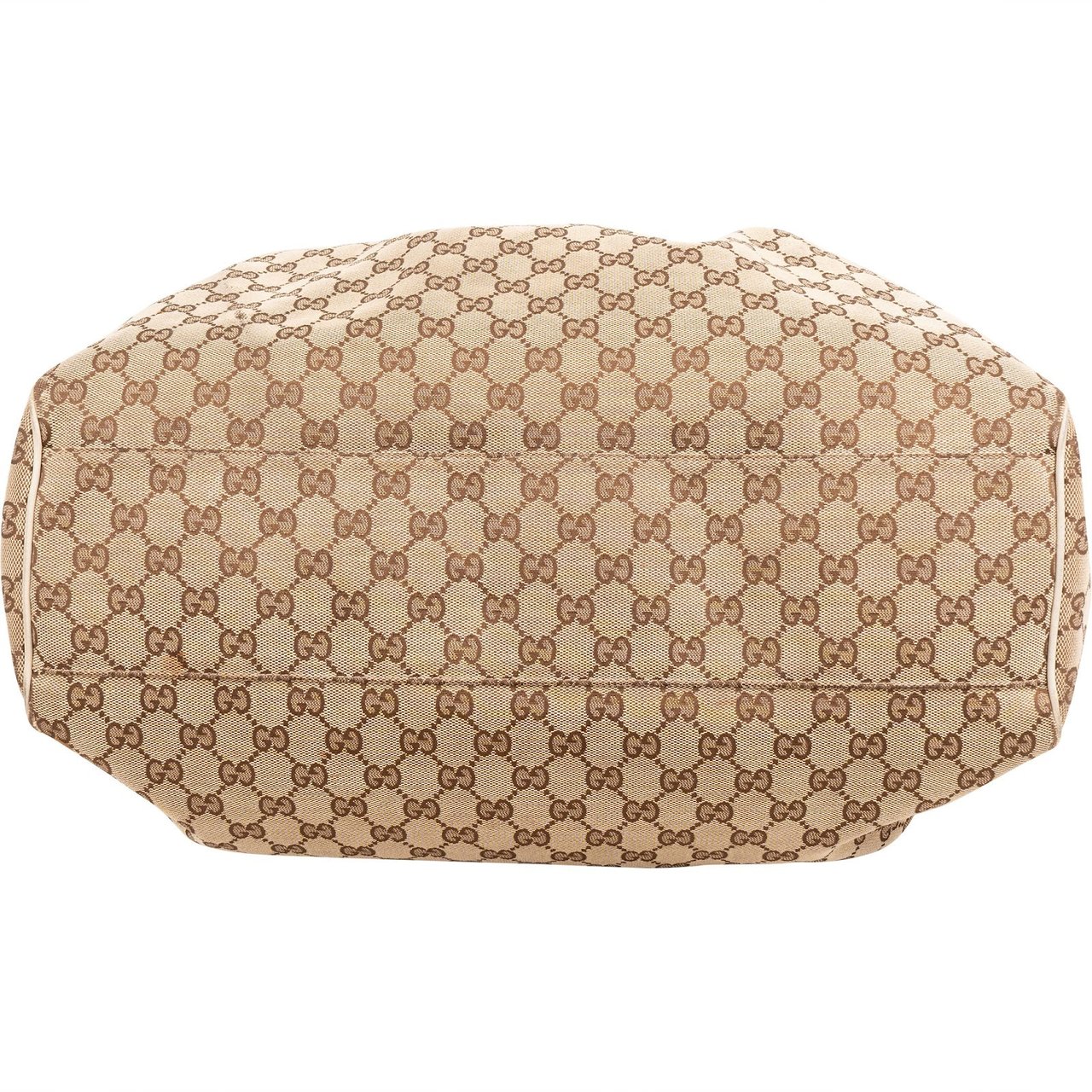 Gucci Monogram GG Canvas Sukey Shoulder Bag Beige