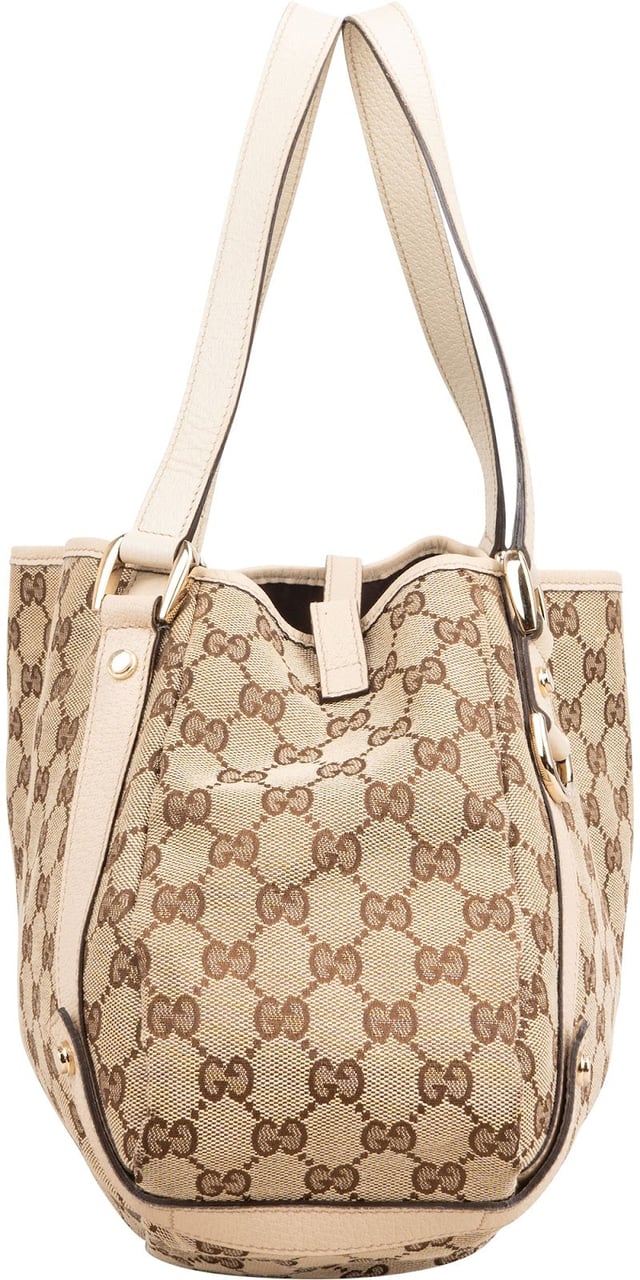 Gucci Monogram GG Canvas Abbey D-Ring Shoulder Bag Beige