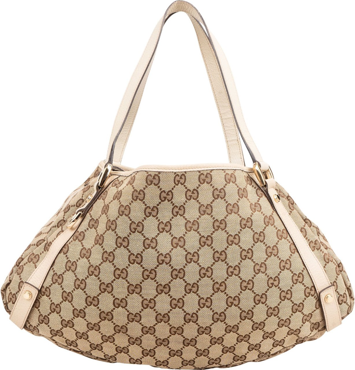 Gucci Monogram GG Canvas Abbey D-Ring Shoulder Bag Beige