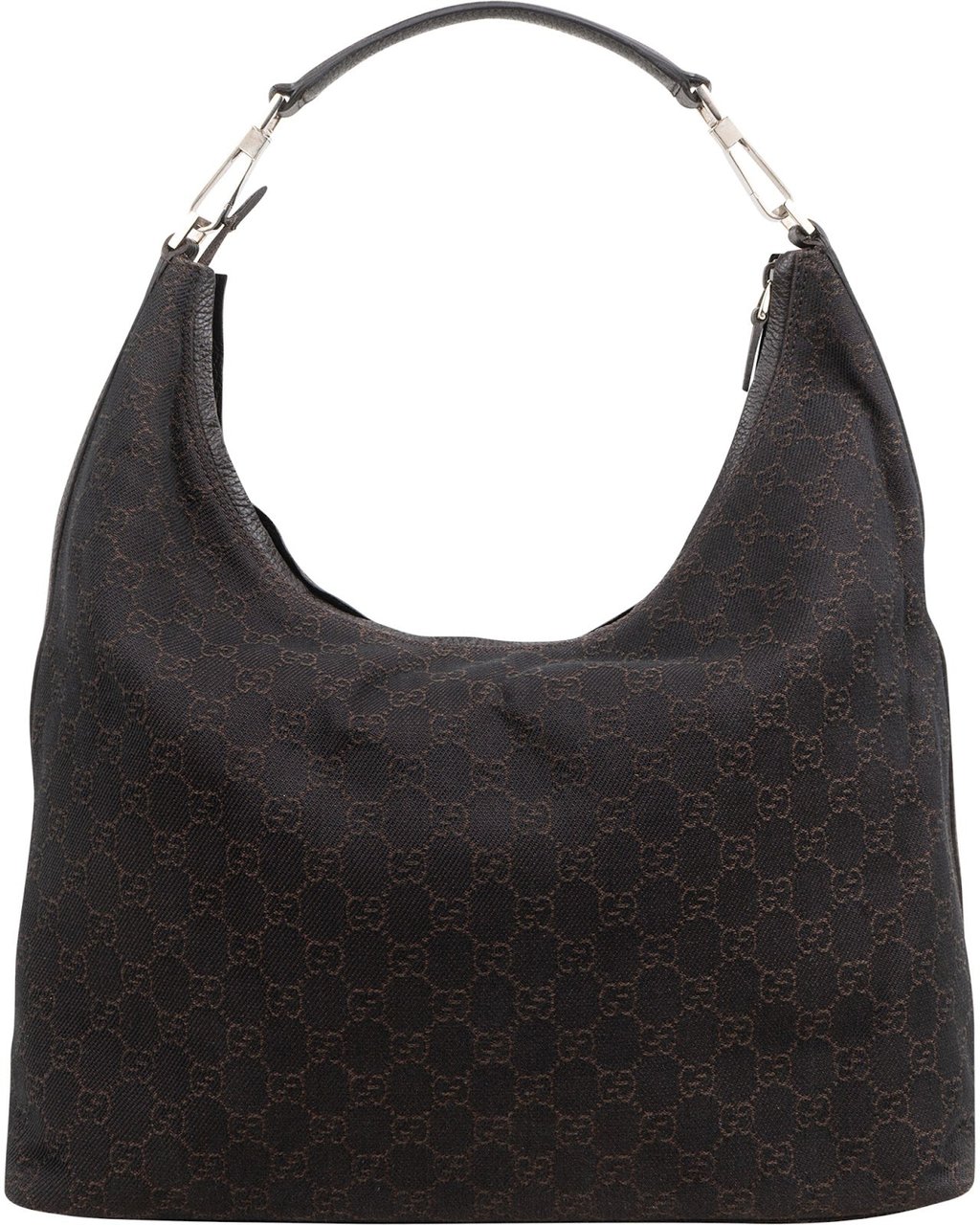Gucci Monogram GG Canvas Hobo Shoulder Bag Bruin