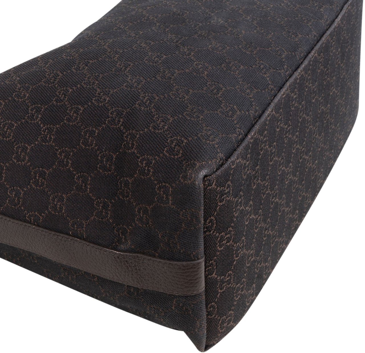 Gucci Monogram GG Canvas Hobo Shoulder Bag Bruin