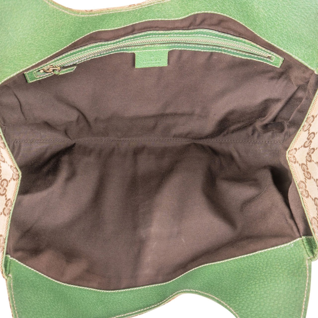 Gucci Monogram GG Canvas New Jackie Hobo Shoulder Bag Beige