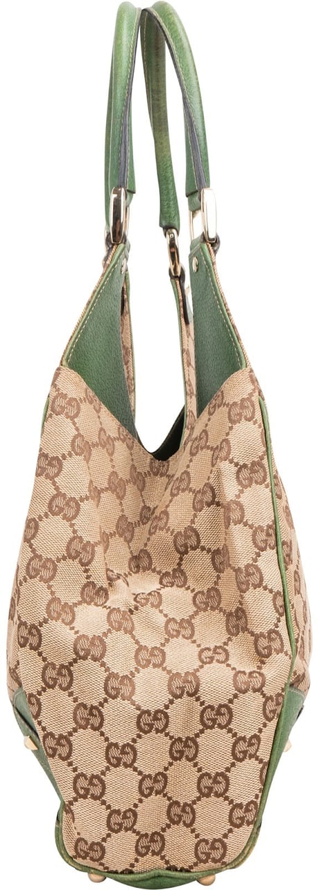 Gucci Monogram GG Canvas New Jackie Hobo Shoulder Bag Beige