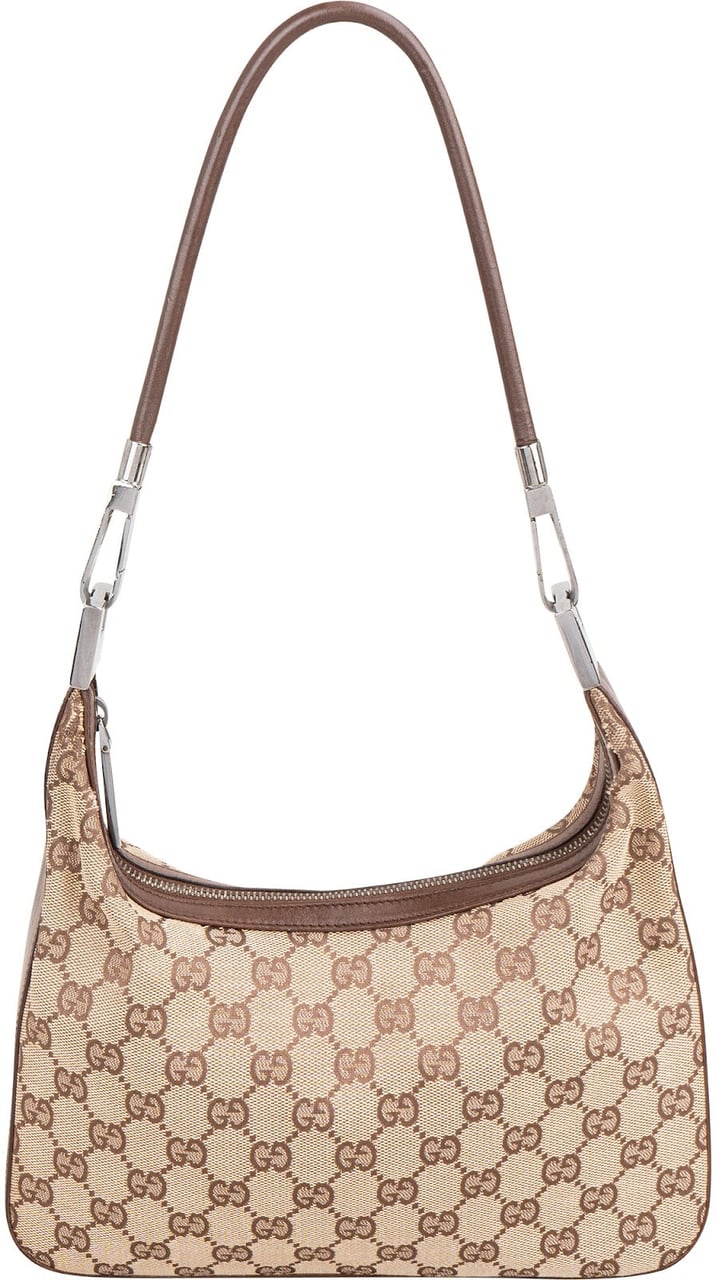 Gucci Monogram GG Canvas Eclipse Shoulder Bag Beige
