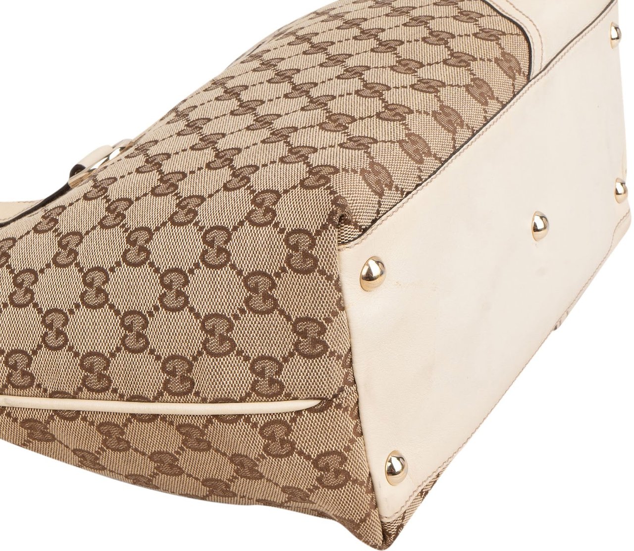 Gucci Monogram GG Canvas Shoulder Bag Beige