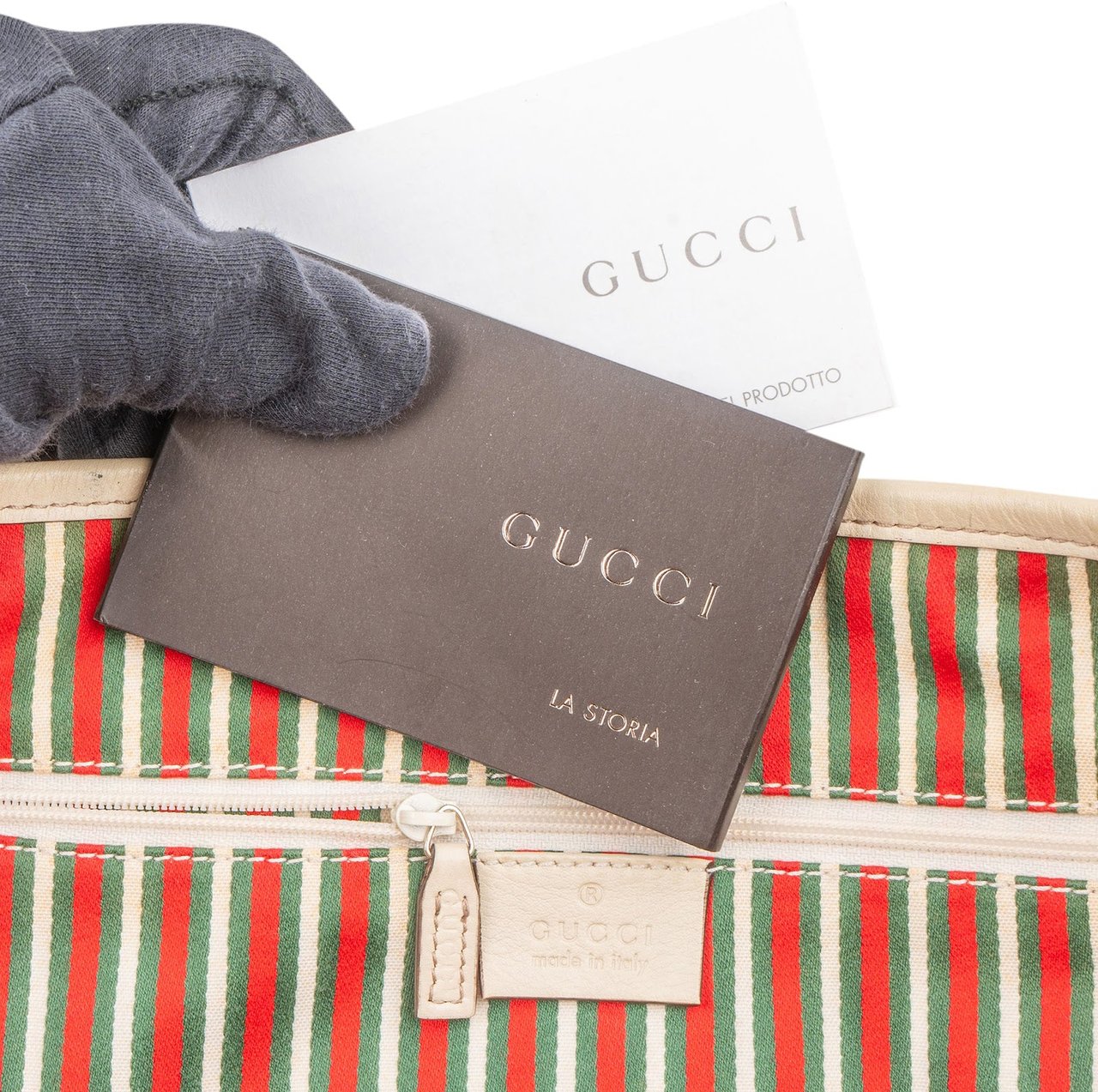 Gucci Monogram GG Canvas Shoulder Bag Beige