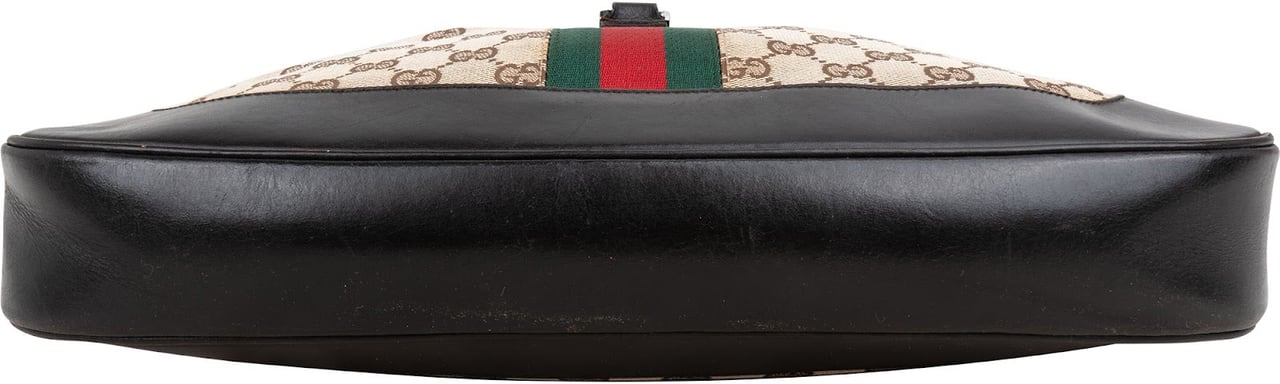 Gucci Monogram GG Canvas Jackie Hobo Shoulder Bag Beige