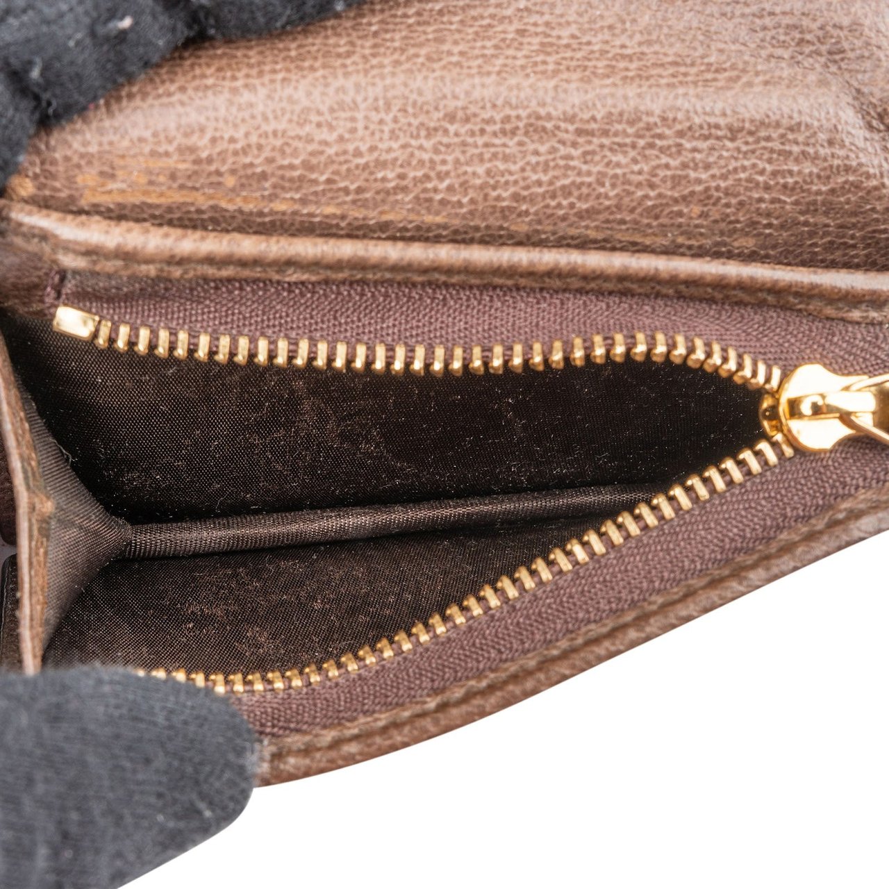 Gucci Monogram Ophidia GG Card Mini Wallet Bruin