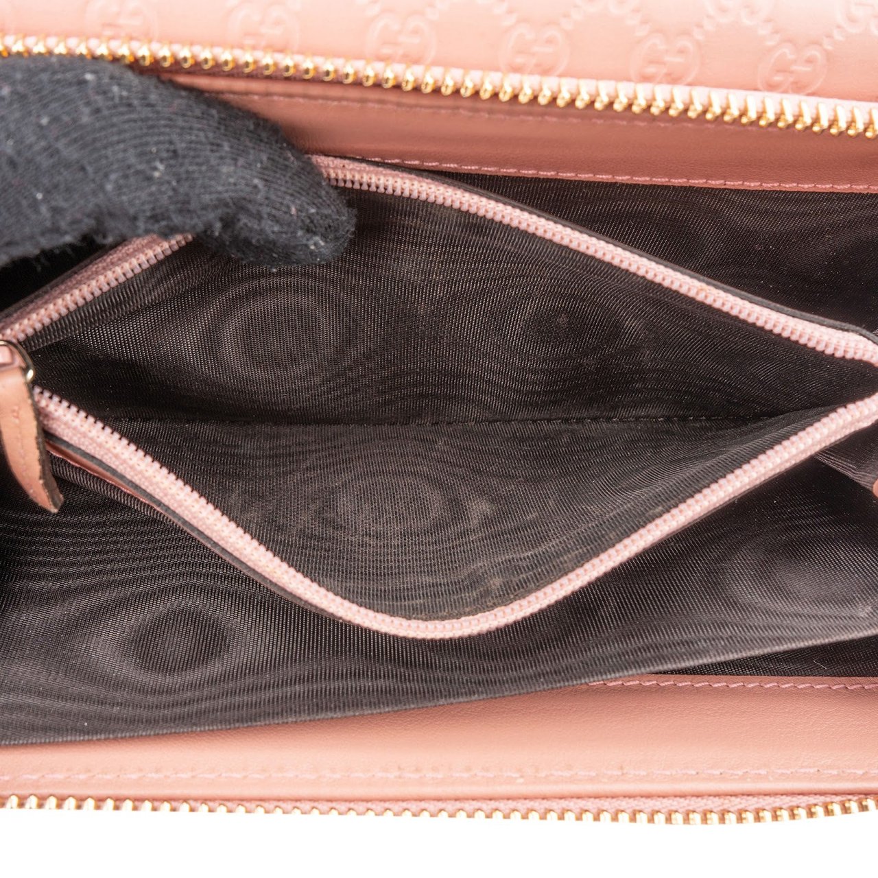 Gucci Microguccissima Flap Clip Wallet Roze